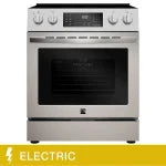 Kenmore 30 in. 4.8 cu. ft. Stainless Steel Front-Control Electric Range with Air fry  Model  22-95183