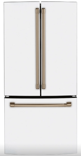 Cafe CWE19SP4NW2 French Door Refrigerator, 33" Width, ENERGY STAR Certified, Counter Depth, 18.6 cu. ft. Capacity, Matte White colour