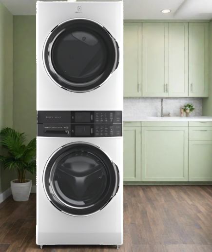 Electrolux ELTE760CAW 27" Washer & Dryer Set, 27" Exterior Width, 1300 RPM, LuxCare® Wash System, White
