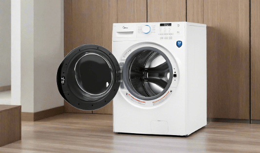 MIDEA 5.2 Cu. Ft. Front Load Washer  MLH52N5AWW Stackable