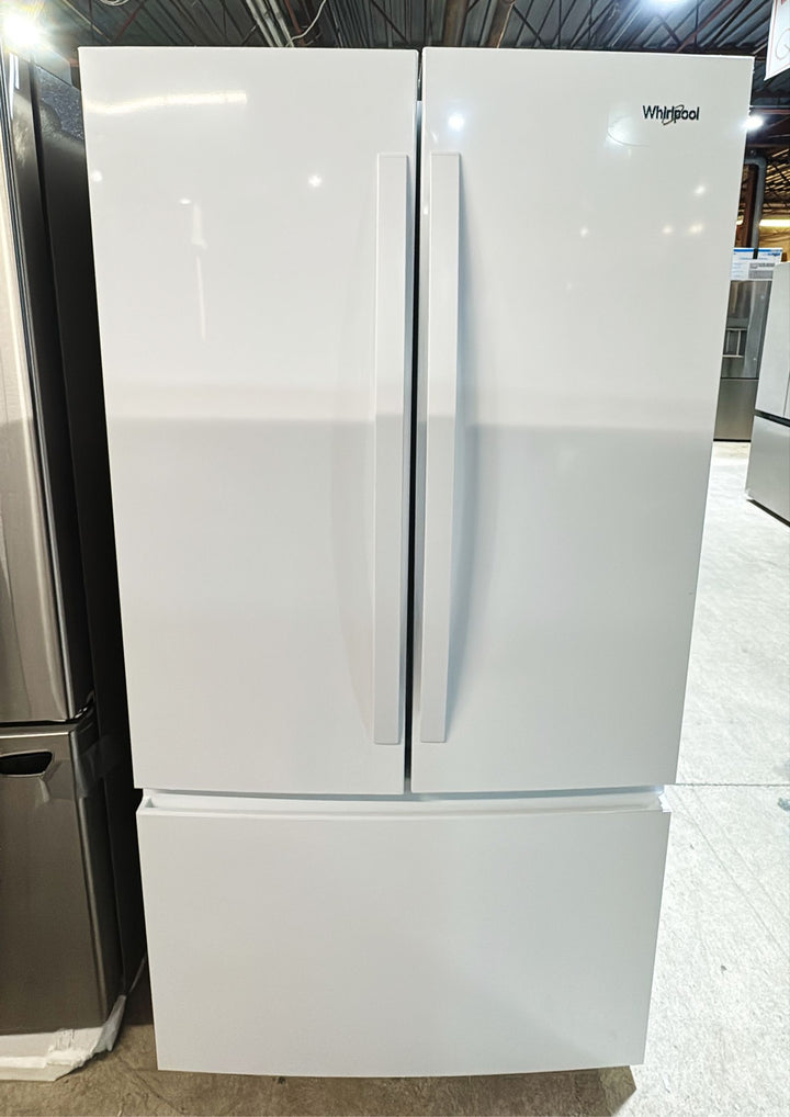 Whirlpool WRFF3136SW French Door Refrigerator, 36 inch Width, 31 cu. ft. Capacity, Ice Dispenser (Freezer Located), ENERGY STAR Certified, White colour
