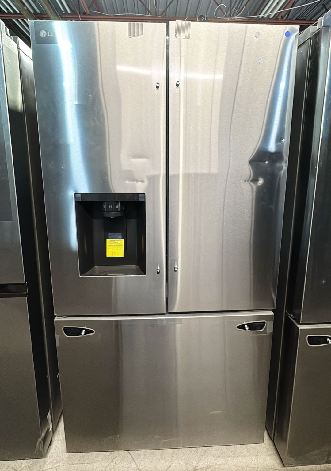 36" 26 cu.ft. Counter-Depth MAX™ French 3-Door Refrigerator | Ice & Water Dispenser LCFC26XSS