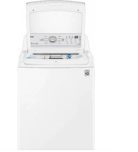 LG (WT7150CW) Top Load Washer, 27" Width, ENERGY STAR Certified, 5.8 cu. ft. Capacity, 8 Wash Cycles, 800 RPM Washer Spin Speed, White colour