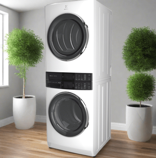 Electrolux ELTE760CAW 27" Washer & Dryer Set, 27" Exterior Width, 1300 RPM, LuxCare® Wash System, White