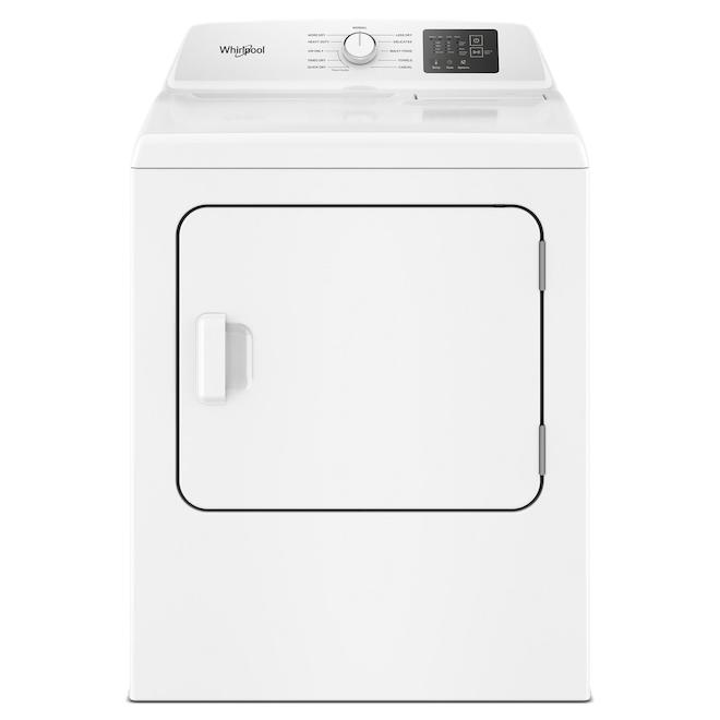 Whirlpool 7.0 cu. ft. YWED4105SW Electric Dryer with Adaptive Dry - Vented Top Load Matching