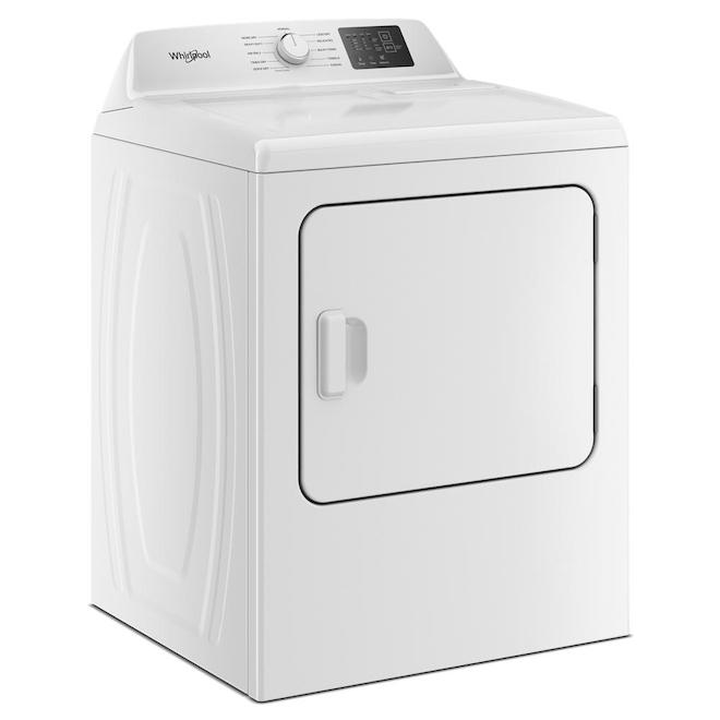 Whirlpool 7.0 cu. ft. YWED4105SW Electric Dryer with Adaptive Dry - Vented Top Load Matching