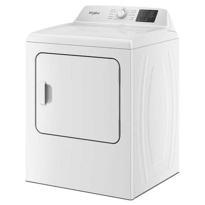 Whirlpool 7.0 cu. ft. YWED4105SW Electric Dryer with Adaptive Dry - Vented Top Load Matching