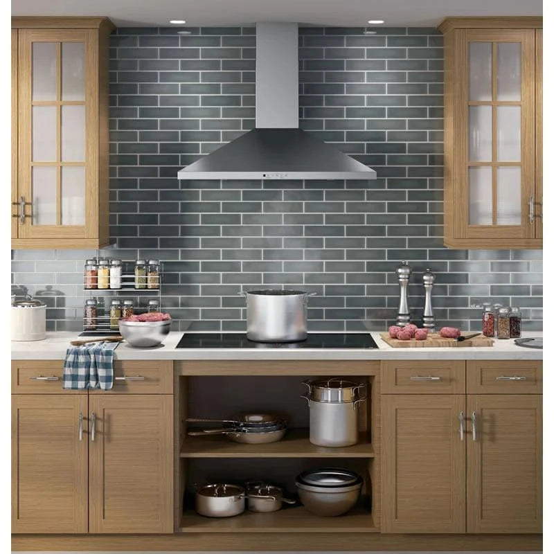 GE® 36" Wall-Mount Pyramid Chimney Hood

Model #:JVW5361SJSS