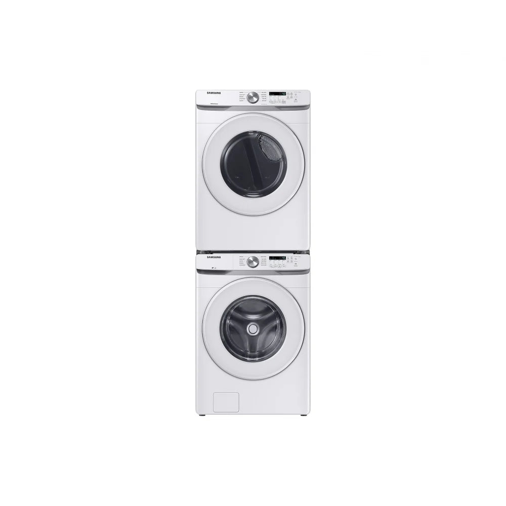 Samsung WF45T6000AW - WF45T6000AW/A5  Electric Dryer, 7.5 cu. ft. Dryer Capacity, 10 Dry Cycles, 5 Temperature Settings, Vented, Stackable, White colour