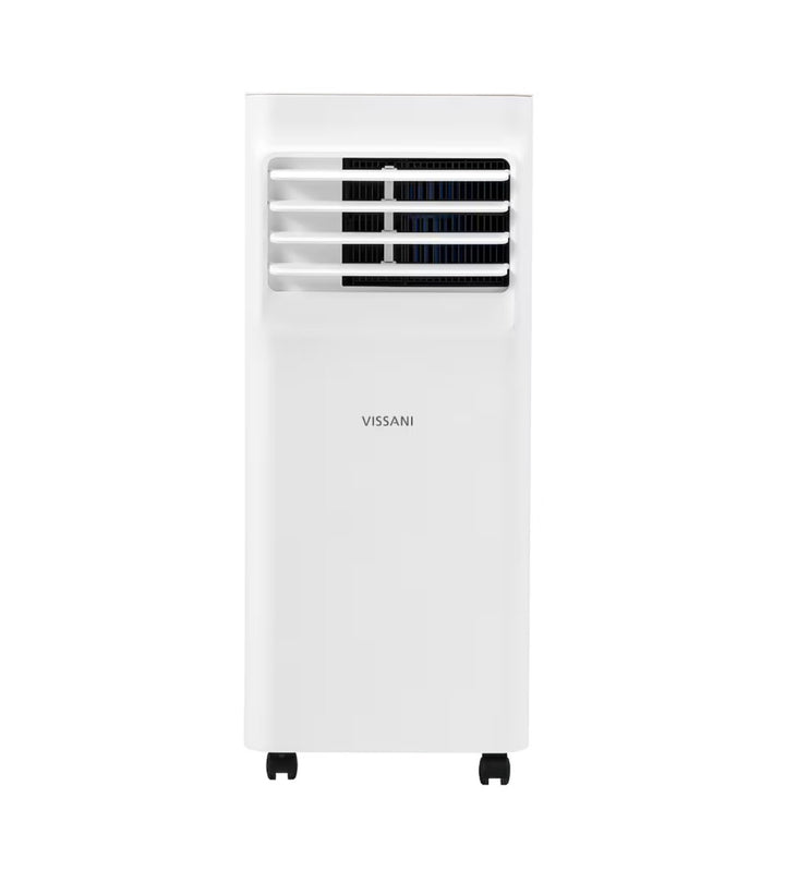 Vissani 8,500 BTU ASHRAE (5,000 BTU DOE/SACC) Portable Air Conditioner Cools 150 Sq. Ft. with Dehumidifier and Remote Control in White VAPA05R4HWT
