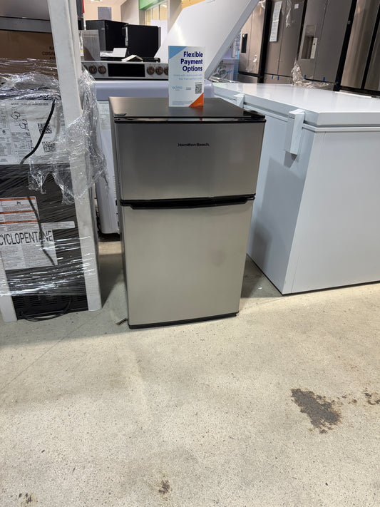 Hamilton Beach 3.1 cu.ft. Two-Door Compact Refrigerator with True Top Freezer, Stainless Steel