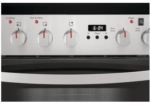 Frigidaire FCFE242CAS Range, 24" Exterior Width, Electric Range, Glass Burners (Electric), Convection, 4 Burners, 1.9 cu. ft. Capacity, Storage Drawer, 1 Ovens, 1800W, Front Controls, Stainless Steel colour