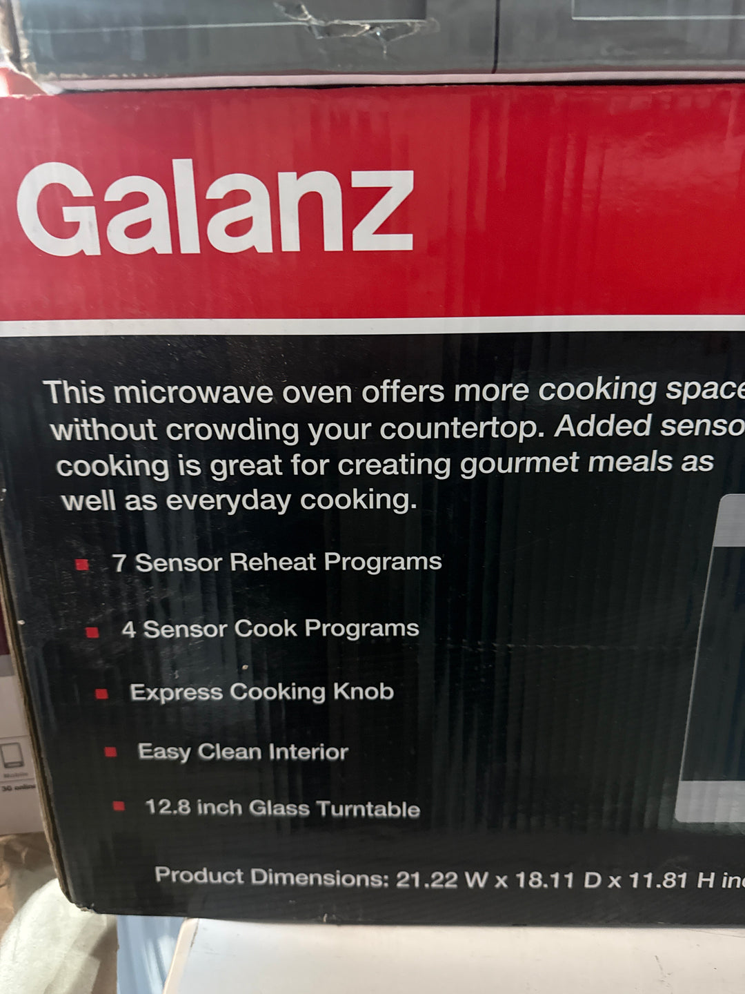 Excellent - Galanz 1.3 Cu. Ft. Easywave S/S Microwave  (GSWWD13S1S11E)