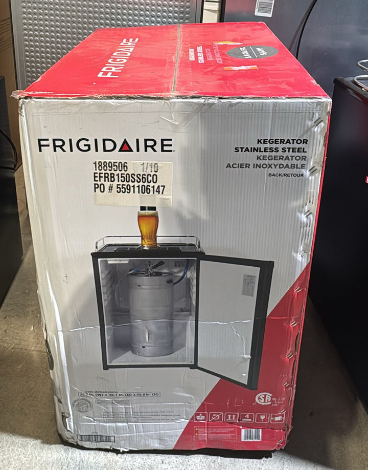 Frigidaire 20.60 in. 5.4 cu ft. Stainless Steel Compact Freestanding Keg Cooler
EFRB150-SS-6COM