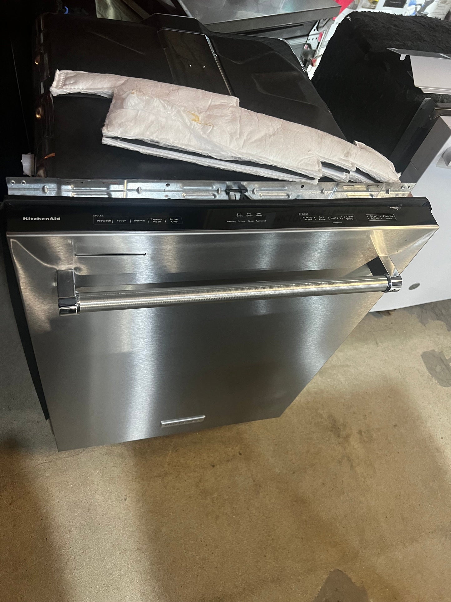 KitchenAid KDTM604KPS Dishwasher, 24 inch Exterior Width, 44 dB Decibel Level, Fully Integrated, Stainless Steel (Interior), 5 Wash Cycles, 16 Capacity (Place Settings), Stainless Steel colour Fan-Enabled ProDry System,r Wash System, FreeFlex Third Rack