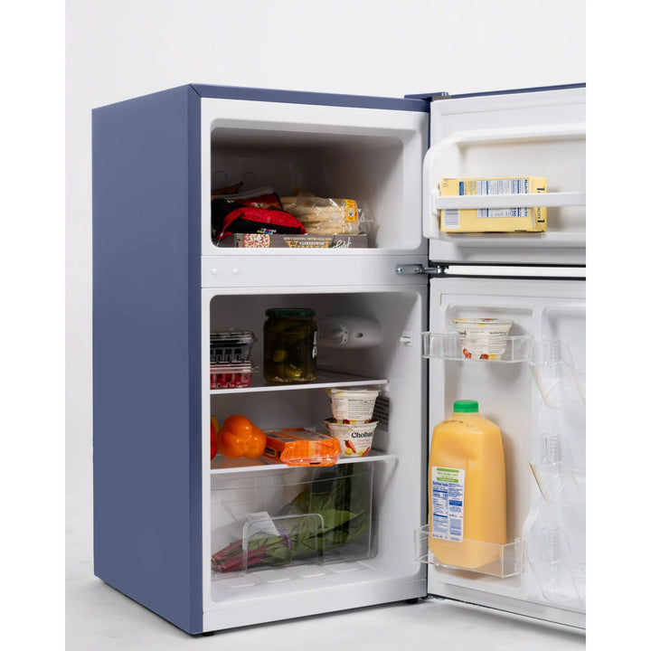 Frigidaire Compact Fridge Freezer Combo, 3.1 cu. ft. Capacity, Small Top Freezer Refrigerator, Mini Fridge, Bar Fridge with Freezer | EFR920-MARINE-6COM
