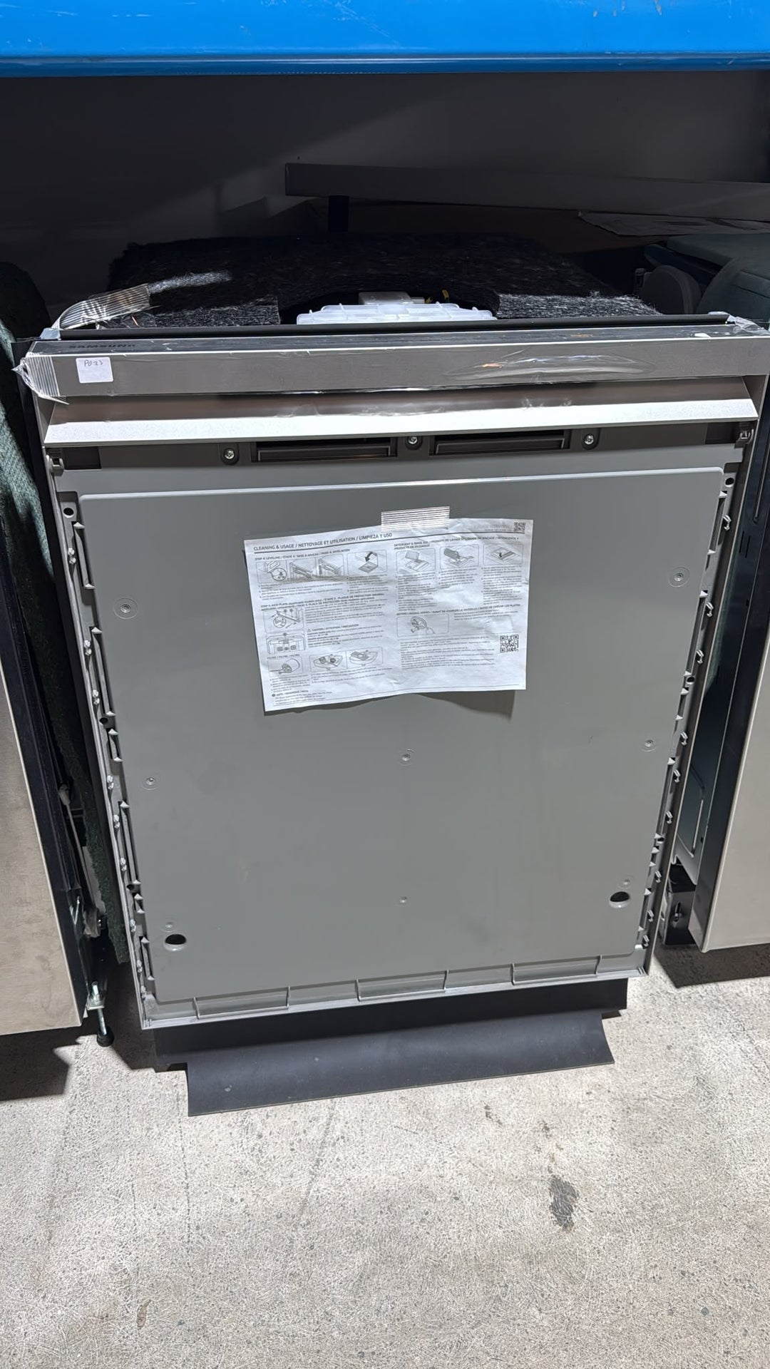 Samsung Bespoke DW80B7070ap Dishwasher, 24 inch Exterior Width, 42 dB Decibel Level, Fully Integrated, Stainless Interior, 7 Wash Cycles, 15 Capacity