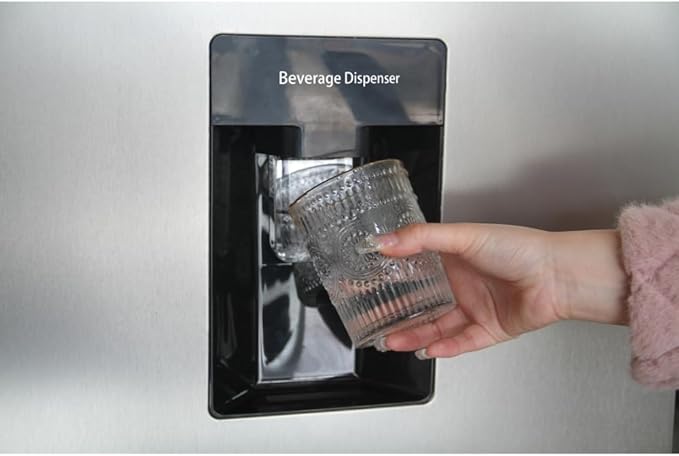 EFR7606com Frigidaire Platinum Fridge Freezer Combo, 7.5 cu. ft. Capacity Apartment Size Fridge with Freezer, Built-in Water Dispenser, Quicksilver