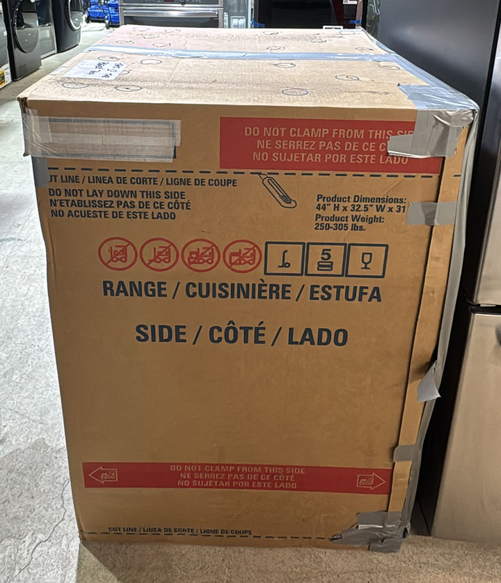 GE 30" 6.7 Cu. Ft. Double Oven 5-Burner Slide-In Gas Range (JCGSS86SPSS) - Stainless Steel