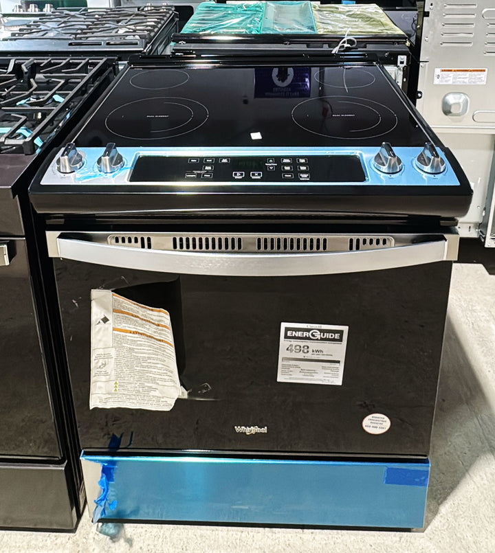 Whirlpool YWEE515S0LS Electric Range, 4.8 cu. ft. Capacity, 30 inch Exterior Width, 4 Burners, Storage Drawer, Self Clean, 3,000 W Highest Element, Stainless Steel colour, FlexHeat™ Elements, Frozen Bake