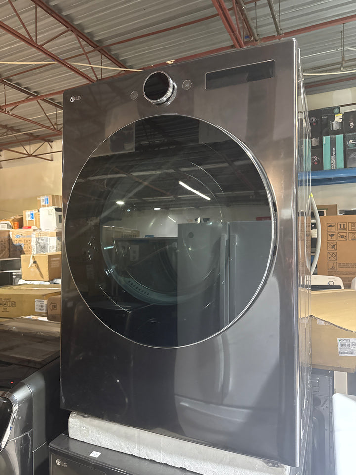 LG DLEX6700B Dryer, 27" Width, Electric Dryer, 7.4 cu. ft. Capacity, Steam Clean, 23 Dry Cycles, 5 Temperature Settings, Stackable, Wifi Enabled, Black Stainless Steel colour