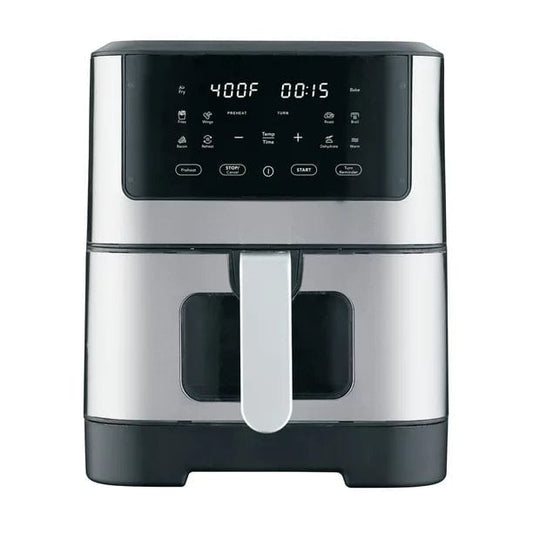 Frigidaire 8-litre (8.5-quart) Digital Stainless Steel Air Fryer with Viewing Window - Stainless Steel (EAF810/805)