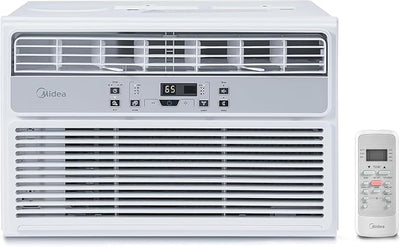 Midea 12,000 BTU EasyCool Window Air Conditioner, Dehumidifier and Fan - Cool, Circulate and Dehumidify up to 550 Sq. Ft., Reusable Filter, Remote Control.  MAW12R1BWT