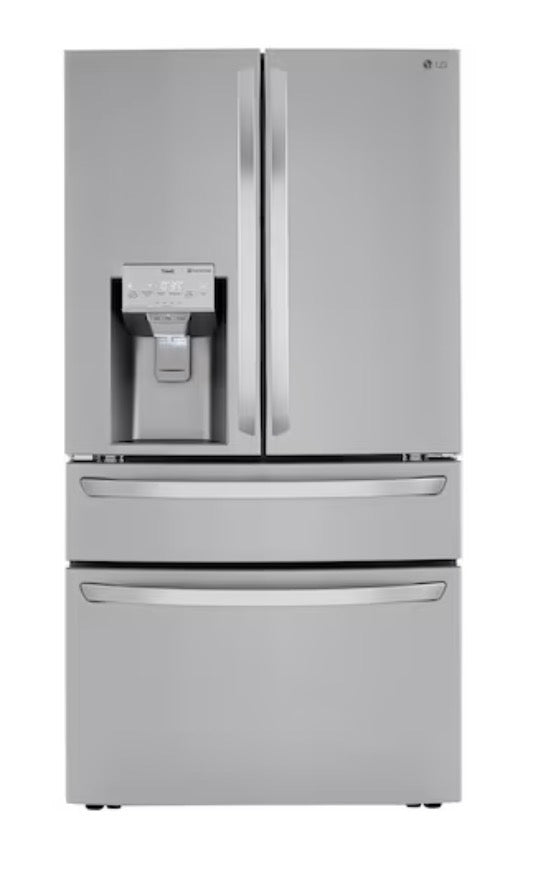 LG 36" 30 cu ft. Stainless Steel Print-Proof, Smart French Door Refrigerator (LRMXS3006S)