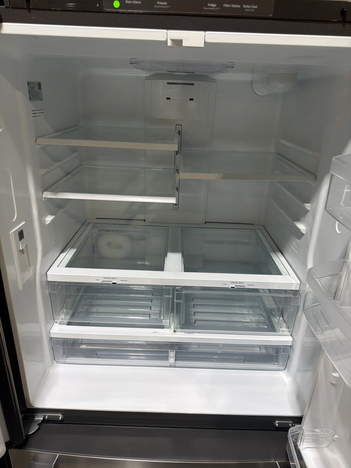 GE French Door Refrigerator, 36 inch Width, ENERGY STAR Certified, 27.0 cu. ft. Capacity, Stainless Steel colour GNE27JYMNFFS