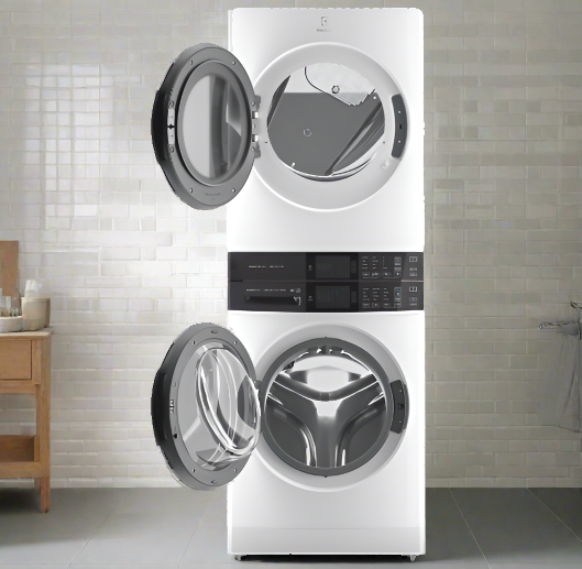 Electrolux ELTE760CAW 27" Washer & Dryer Set, 27" Exterior Width, 1300 RPM, LuxCare® Wash System, White