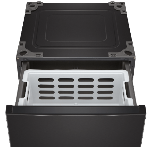 LG WDP6B Pedestal, 27" Width, Black Stainless Steel colour Laundry Pedestal