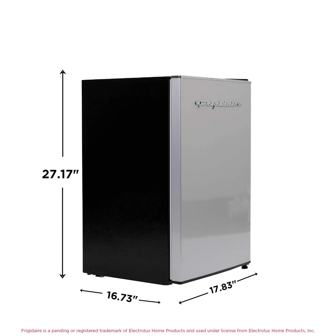 Frigidaire | EFR285-E-6COM |  2.5-Cu.-Ft. 65-Watt Compact Retro Platinum Stainless Steel Refrigerator