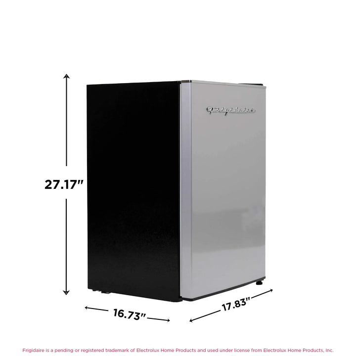 Frigidaire | EFR285-E-6COM |  2.5-Cu.-Ft. 65-Watt Compact Retro Platinum Stainless Steel Refrigerator