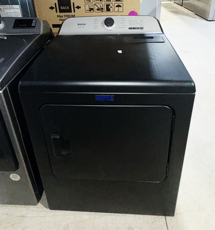Maytag YMED6500MBK Electric Dryer, 7 cu. ft. Dryer Capacity, 12 Dry Cycles, Steam Clean, 4 Temperature Settings, Vented Pet Pro