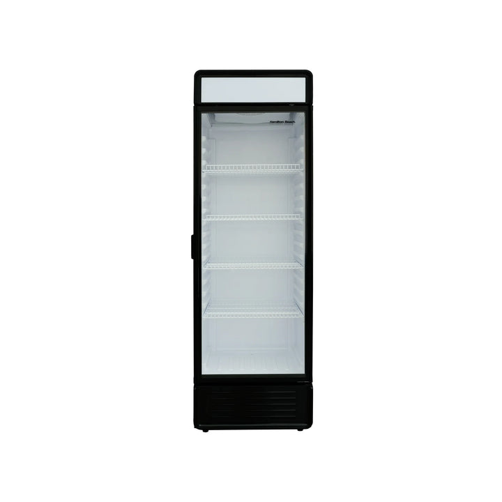 Hamilton Beach, 13.3 Cu.Ft.Commercial Glass Display Refrigerator, Black
