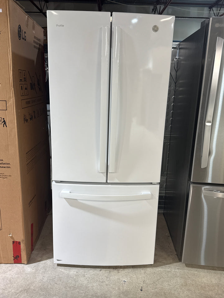 GE Profile PNE21NGLKWW French Door Refrigerator, 30 inch Width, ENERGY STAR Certified, 20.8 cu. ft. Capacity, White colour