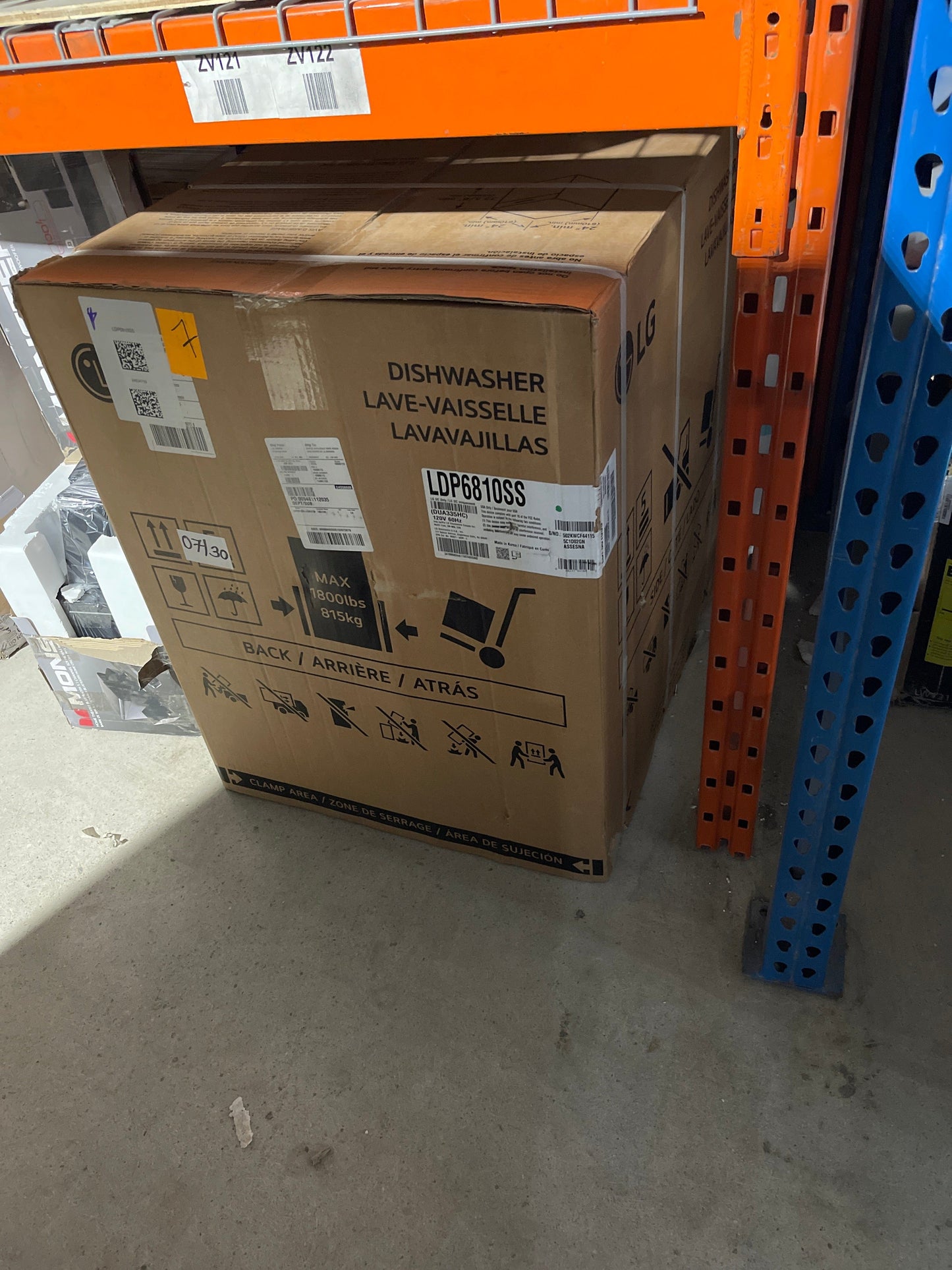 LG 24 in. Smudge-Resistant Stainless Steel Built-In Top Control Dishwasher with True Steam, ThinQ and 3rd Rack. LDP6810SS