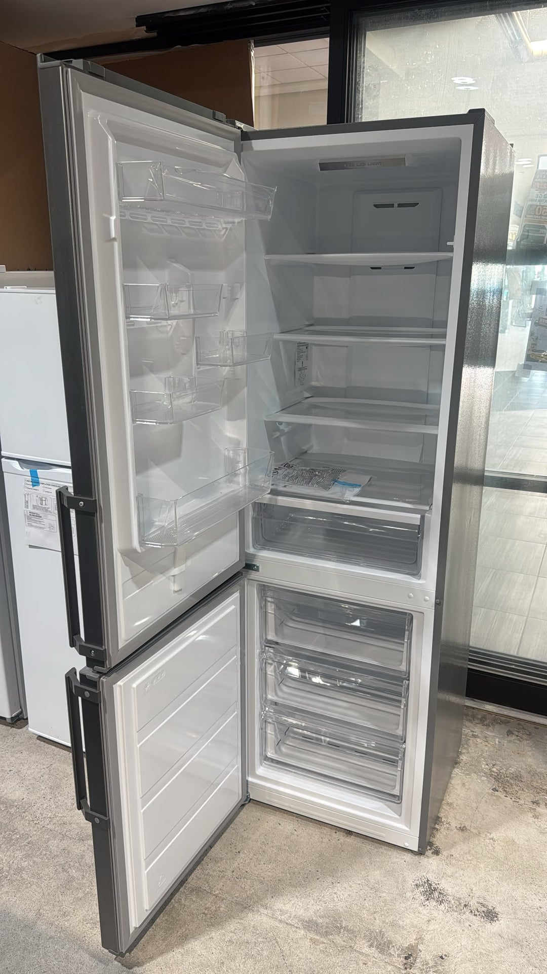 Moffat 11 Cu. Ft. Counter Depth Bottom Freezer Refrigerator Stainless Steel - MBE11DSVSS