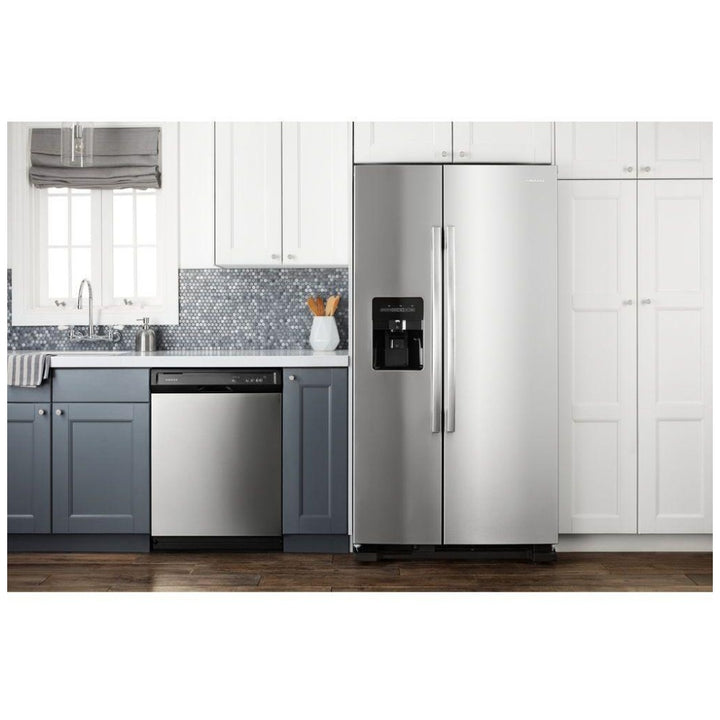 Amana ASI2175GRS Side by Side Refrigerator, 33 inch Width, Ice Dispenser Stainless Steel color