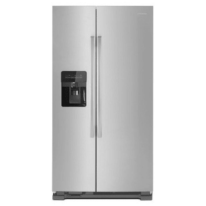 Amana ASI2175GRS Side by Side Refrigerator, 33 inch Width, Ice Dispenser Stainless Steel color