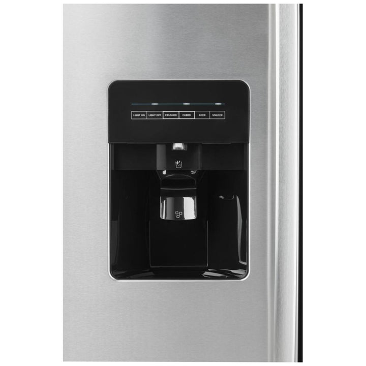 Amana ASI2175GRS Side by Side Refrigerator, 33 inch Width, Ice Dispenser Stainless Steel color