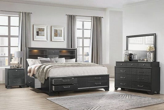 Ava including BED with Mattress support, Chest of Draws, Mirror, Night Stand