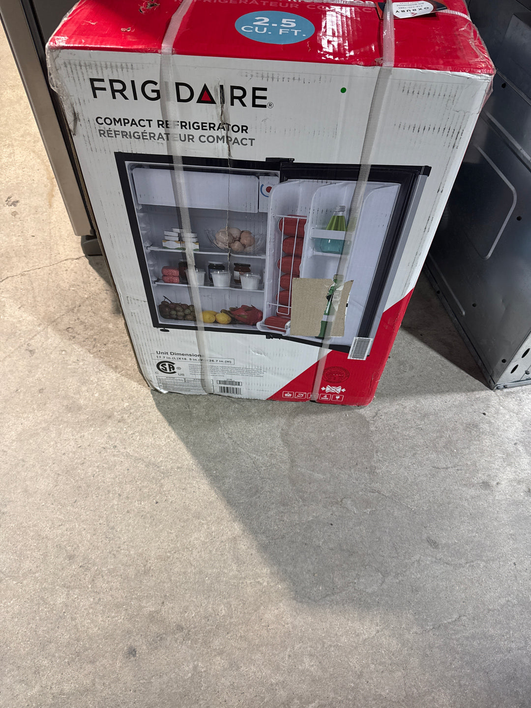 Frigidaire EFR492, 2.6cu ft Refrigerator, Stainless Steel Door, Platinum Series