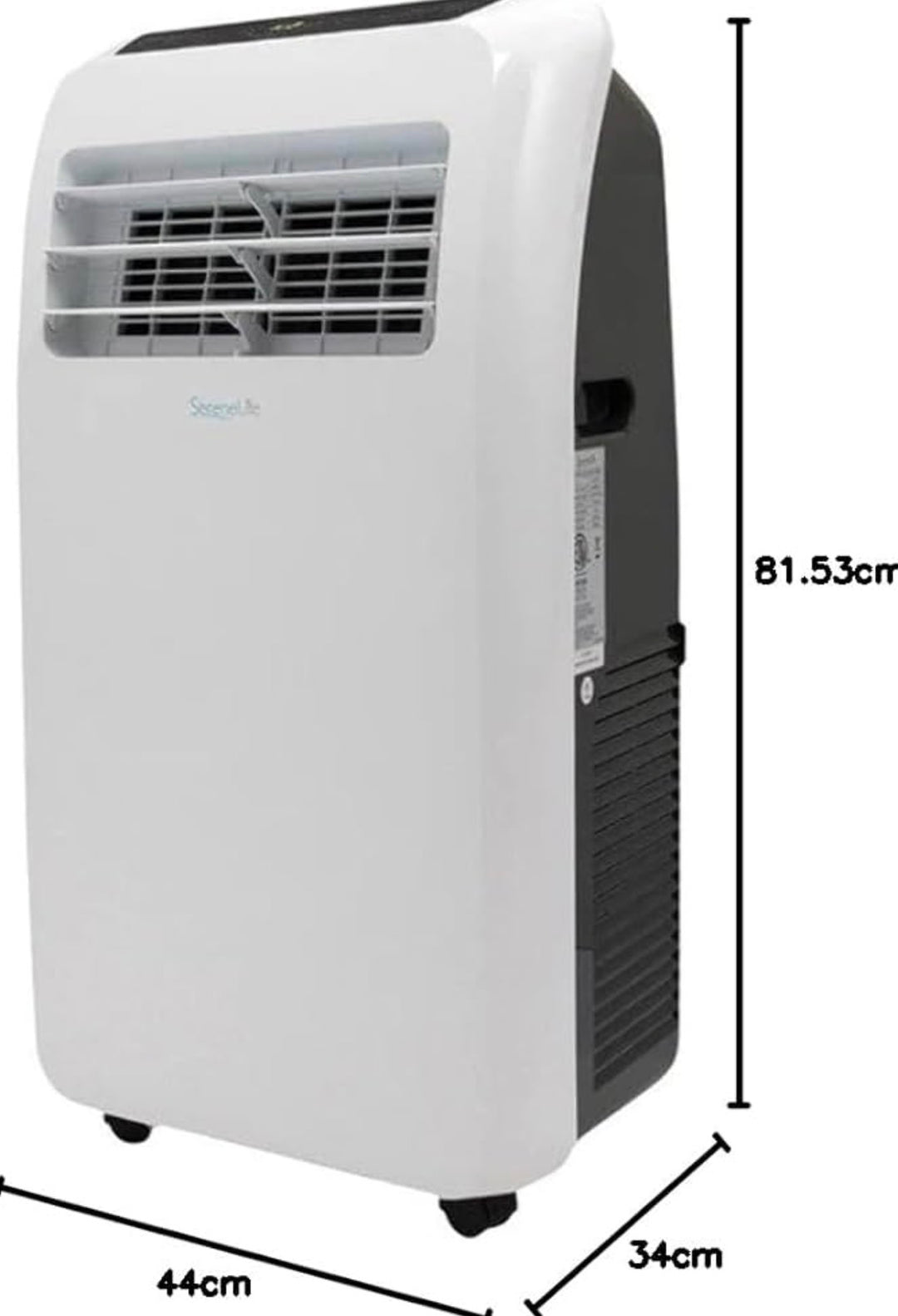 SereneLife 10,000 BTU Portable Air Conditioner– 4-in-1 AC Unit w/Cooling, Dehumidifier, Heater, & Fan– Includes Remote Control, Window Mount Kit, Quiet Operation, 24-Hour Timer SLACHT108