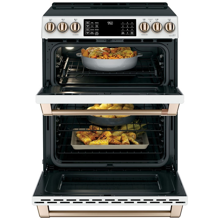 CCHS950P4MW2 / CCHS950P4M7W2 CAFÉ™ 30" Induction Range with Double Oven and No-Preheat Air Fry Matte White