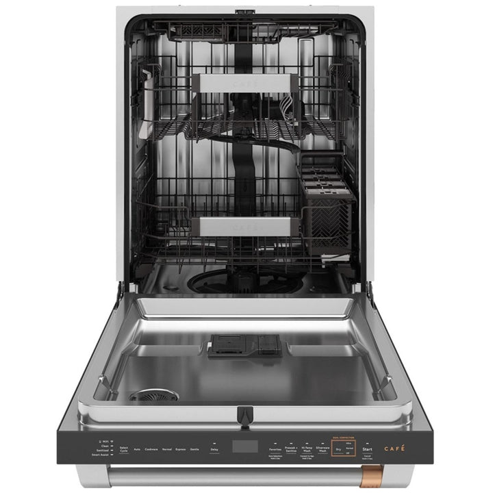 Cafe CDT888P2VS1 Dishwasher, 24 inch Exterior Width, 39 dB Decibel Level, Stainless Steel (Interior), 5 Wash Cycles, Up to 16, Hard Food Disposal, Wifi Enabled, Stainless Steel color