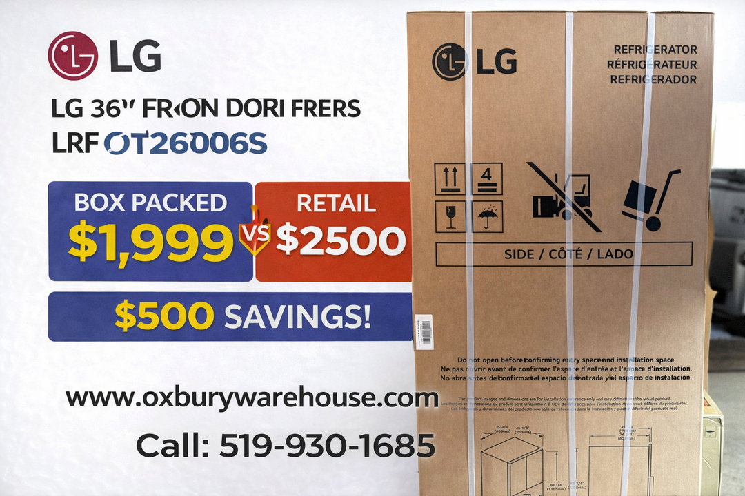 36" 26 cu.ft. InstaView® Counter-Depth MAX™ French 3-Door Refrigerator | Ice & Water Dispenser | Dual Ice Maker LRFOC2606S