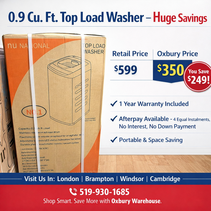 NU National 0.9 Cu. Ft. Top Load Washer - Model: SMPW-7863