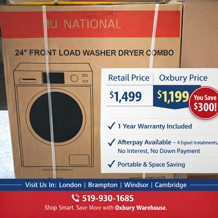 NU National 24 in Washer Dryer Combo - Model: SMWD-78628