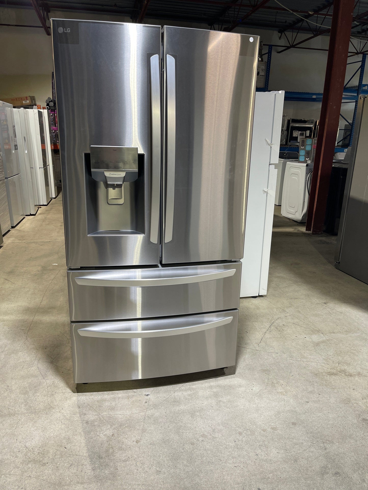 LG LMXS28626S French Door Refrigerator, 36 inch Width, ENERGY STAR Certified, 28.0 cu. ft. Capacity, Stainless Steel color